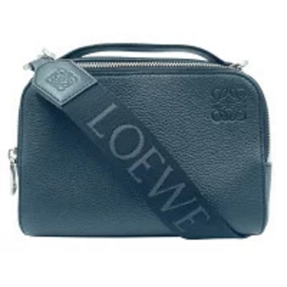Loewe Anagram Crossbody Camera Bag Shoulder Black Strap Soft Grain Calf Leather